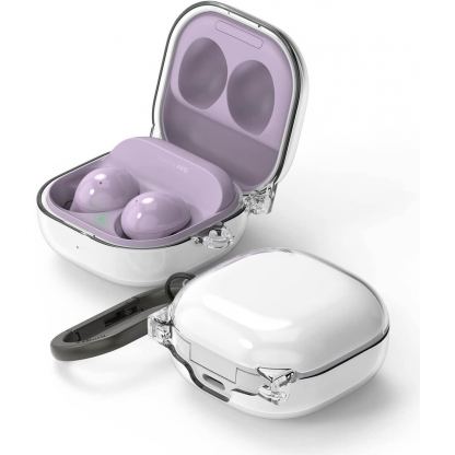 Ringke Galaxy Buds Live Hinge Case - твърд поликарбонатов кейс за Samsung Galaxy Buds Live, Samsung Galaxy Buds 2, Samsung Galaxy Buds Pro (прозрачен)