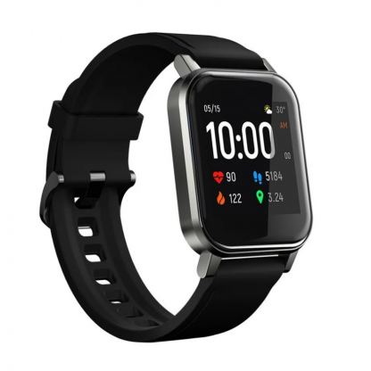 Haylou LS02 Smartwatch - умен фитнес часовник с фунция за измерване на пулса за iOS и Android (черен)