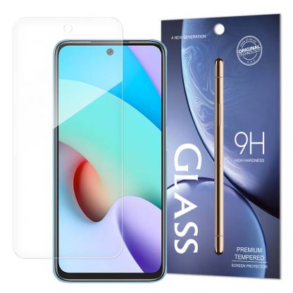 Premium Tempered Glass Protector 9H - калено стъклено защитно покритие за дисплея на Xiaomi Redmi 10 (прозрачен)