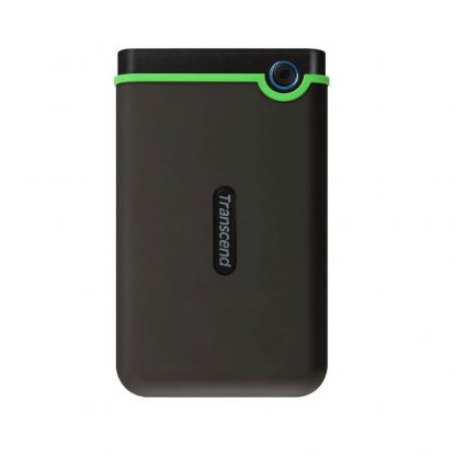 Transcend StoreJet 25M3S USB-C Rugged External Hard Drive 2TB - удароустойчив преносим външен хард диск 2TB (тъмносив)