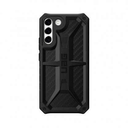 Urban Armor Gear Monarch Case - удароустойчив хибриден кейс за Samsung Galaxy S22 Plus (черен-карбон)