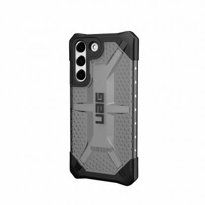 Urban Armor Gear Plasma Case - удароустойчив хибриден кейс за Samsung Galaxy S22 (черен-прозрачен)