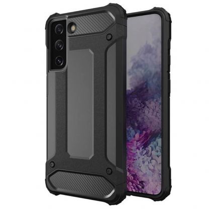 Hybrid Armor Case - хибриден удароустойчив кейс за Samsung Galaxy S22 Ultra (черен)