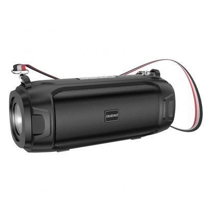 Dudao Wireless Speaker With FM Radio Solar Panel 5W - безжичен спийкър с FM радио, MicroSD слот и соларен панел (черен)