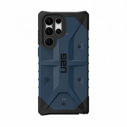 Urban Armor Gear Pathfinder Case - удароустойчив хибриден кейс за Samsung Galaxy S22 Ultra (тъмносин)