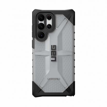 Urban Armor Gear Plasma Case - удароустойчив хибриден кейс за Samsung Galaxy S22 Ultra (прозрачен)