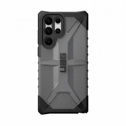 Urban Armor Gear Plasma Case - удароустойчив хибриден кейс за Samsung Galaxy S22 Ultra (черен-прозрачен)