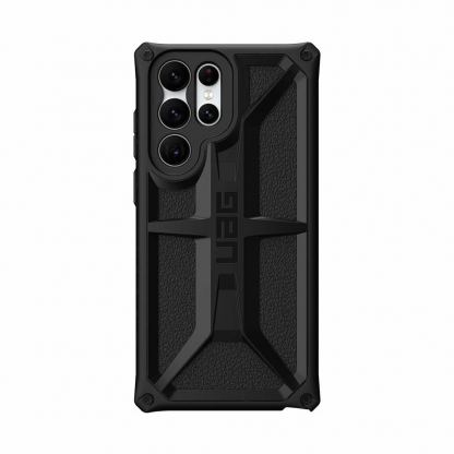 Urban Armor Gear Monarch Case - удароустойчив хибриден кейс за Samsung Galaxy S22 Ultra (черен)