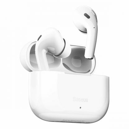 Baseus Encok W3 TWS In-Ear Bluetooth Earphones - безжични блутут слушалки със зареждащ кейс (бял)