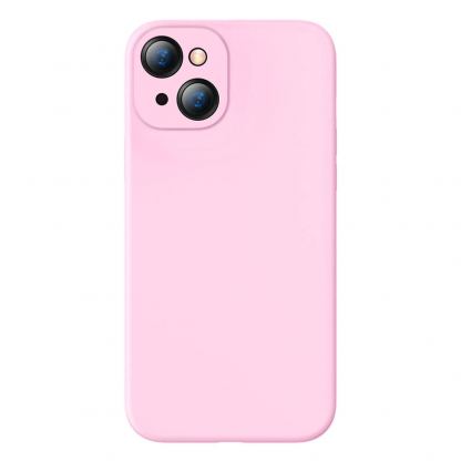 Baseus Jelly Liquid Silica Gel Case (ARYT000904) - силиконов (TPU) калъф за iPhone 13 (розов)