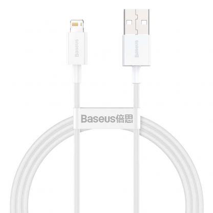 Baseus Superior Lightning USB Cable (CALYS-A02) - USB кабел за Apple устройства с Lightning порт (100 см) (бял)