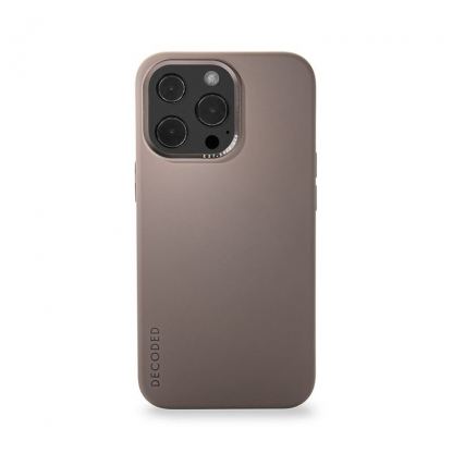 Decoded Silicone Case - силиконов (TPU) калъф за iPhone 13 Pro Max (кафяв)
