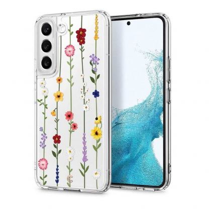 Spigen Cyrill Cecile Case Flower Garden - хибриден кейс с висока степен на защита за Samsung Galaxy S22 (цветни мотиви)