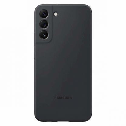 Samsung Silicone Cover EF-PS906TBEGWW - оригинален силиконов кейс за Samsung Galaxy S22 Plus (тъмносив)