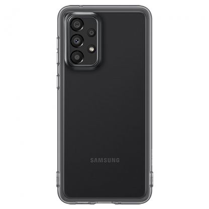 Samsung Soft Clear Cover Case EF-QA336TBE - оригинален TPU кейс за Samsung Galaxy A33 (черен)