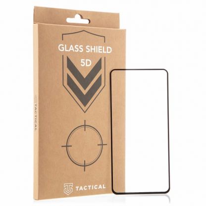 Tactical Glass Shield 5D - стъклено защитно покритие за целия дисплей на на Huawei P40 (прозрачен-черен)