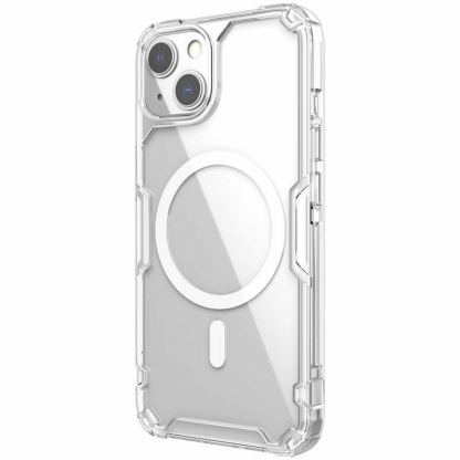 Nillkin Nature TPU Pro Magnetic Case - хибриден удароустойчив кейс с MagSafe за iPhone 13 (прозрачен)