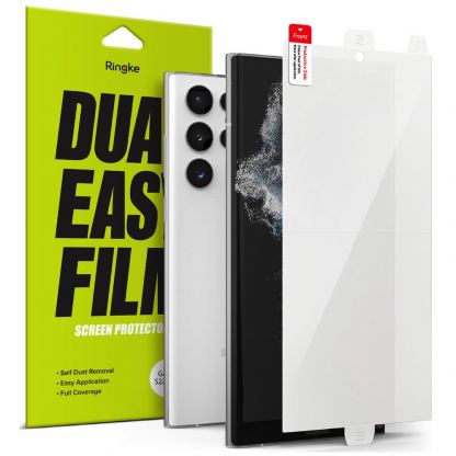 Ringke Dual Easy Wing 2x Screen Protector Case Friendly - 2 броя матирано защитно покритие с извити ръбове за целия дисплей на Samsung Galaxy S22 Ultra