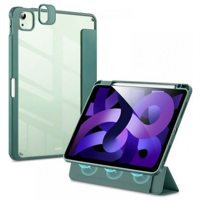 ESR Rebound Hybrid Case Pro - полиуретанов калъф с отделящ се кейс за Apple iPad Air 5 (2022), iPad Air 4 (2020), iPad Pro 11 (2021), iPad Pro 11 (2020), iPad Pro 11 (2018) (зелен-прозрачен)