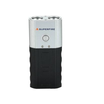 Superfire Bike Flashlight BL06, 550lm, USB - LED фенер за велосипед с презареждаема батерия (черен)