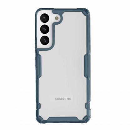 Nillkin Nature TPU Pro Case - хибриден удароустойчив кейс с Samsung Galaxy S22 (син)