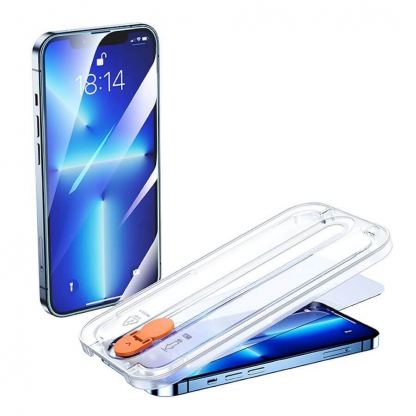 Joyroom Easy Fit Tempered Glass Screen Protector - калено стъклено защитно покритие за iPhone 13 Pro Max (прозрачен)