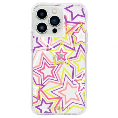 CaseMate Tough Print Case - дизайнерски кейс с висока защита за iPhone 13 Pro (жълт)