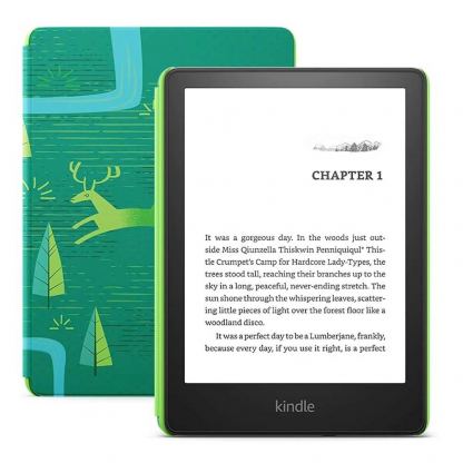 Amazon Kindle Kids Edition Gen 11 (2021) - четец за електронни книги с осветен дисплей (6.8 инча) (2021) (зелен)
