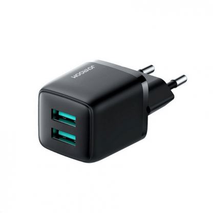 Joyroom Dual USB Wall Chager 4.8A - захранване за ел. мрежа с два USB-A изхода за мобилни устройства (черен)