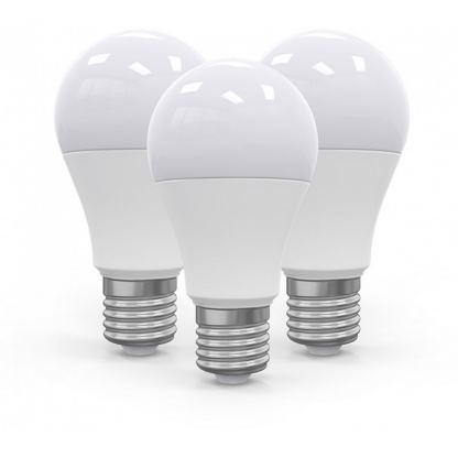 Omega Led Bulb Eco 2800k E27 10W - комплект енергоспестяващи LED крушки (3 броя) (бял) 