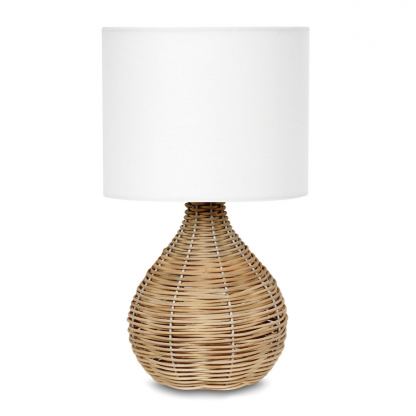 Platinet Table Rattan Lamp Bali 25W - настолна LED лампа (бял) 