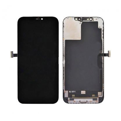 OEM iPhone 12 Pro Max Display Unit - оригинален резервен дисплей за iPhone 12 Pro Max (пълен комплект) - черен 