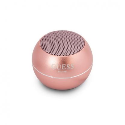 Guess 4H Mini Bluetooth Speaker 3W - портативен безжичен Bluetooth спийкър за мобилни устройства (розов)