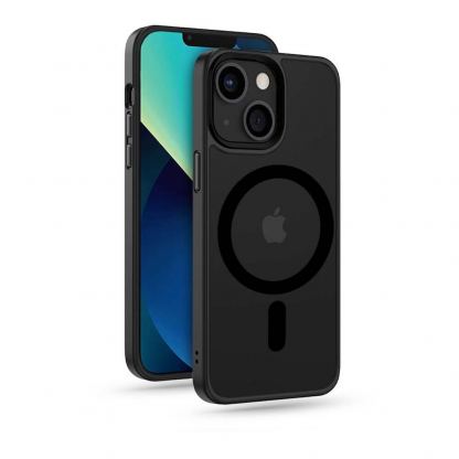 Tech-Protect MagMat MagSafe Case - хибриден удароустойчив кейс с MagSafe за iPhone 13 (черен)
