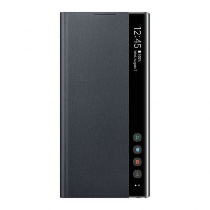Samsung Clear View Cover EF-ZN970CB - оригинален кейс, през който виждате информация от дисплея за Samsung Galaxy Note 10 (черен) (разопакован продукт)