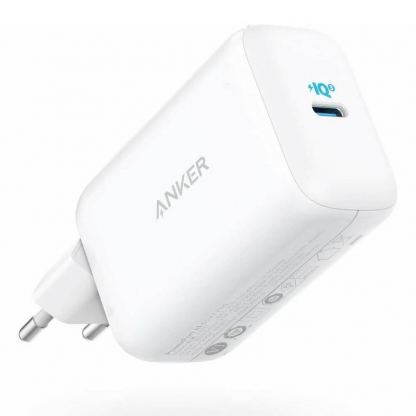 Anker PowerPort III Pod USB-C PD 65W - захранване за ел. мрежа с USB-C изход и преходници за цял свят (бял)