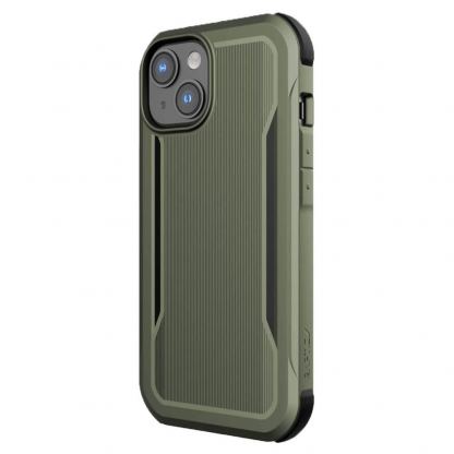 Raptic EcoElement Fort Case - биоразградим хибриден удароустойчив кейс с MagSafe за iPhone 14 (зелен)