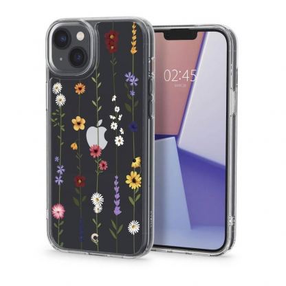 Spigen Cyrill Cecile Case Flower Garden - хибриден кейс с висока степен на защита за iPhone 14 (цветни мотиви)