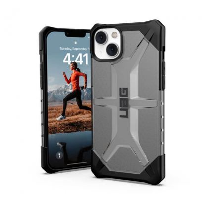 Urban Armor Gear Plasma Case - удароустойчив хибриден кейс за iPhone 14 Plus (черен-прозрачен)