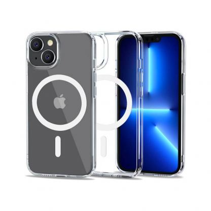 Tech-Protect Flexair Hybrid MagSafe Case - хибриден удароустойчив кейс с MagSafe за iPhone 14 (прозрачен)