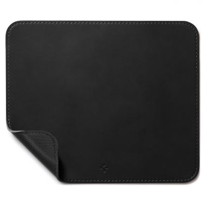 Spigen LD301 Mouse Pad - коженa подложка (пад) за мишка (черен)
