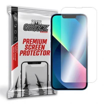 GrizzGlass HybridGlass Screen Protector - хибридно защитно покритие за дисплея на iPhone 14 Plus (прозрачно) (един брой)
