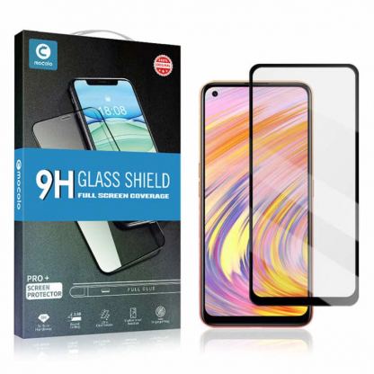 Mocolo Full Glue 5D Tempered Glass - обхващащо и ръбовете стъклено защитно покритие за дисплея на iPhone 14 (черен)