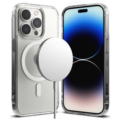 Ringke Fusion Magnetic Case - хибриден кейс с висока степен на защита с MagSafe за iPhone 14 Pro Max (прозрачен-мат) 