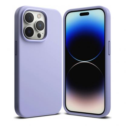 Ringke Soft Silicone Case - силиконов (TPU) калъф за iPhone 14 Pro (лилав)