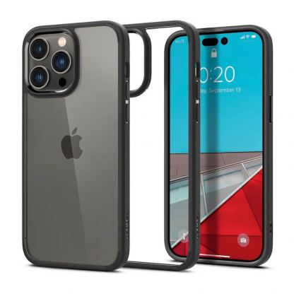 Spigen Ultra Hybrid Case - хибриден кейс с висока степен на защита за iPhone 14 Pro (черен-прозрачен)