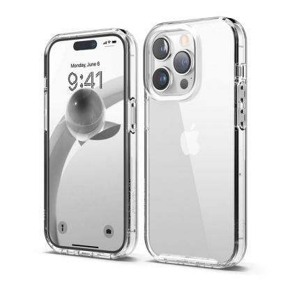 Elago Hybrid Case - хибриден удароустойчив кейс с за iPhone 14 Pro (прозрачен)