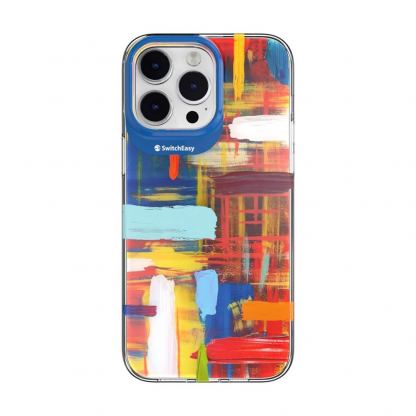SwitchEasy Artist Impasto Case - дизайнерски хибриден удароустойчив кейс за iPhone 14 Pro Max (шарен) 
