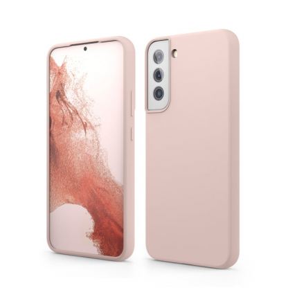 Elago Soft Silicone Case - силиконов (TPU) калъф за Samsung Galaxy S22 Plus (розов)