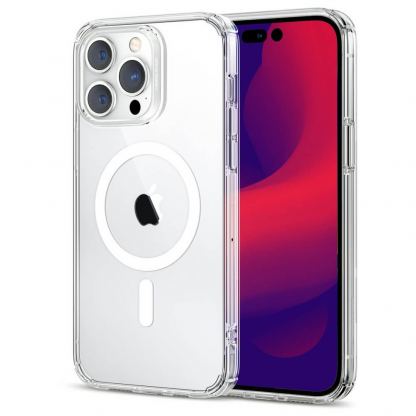 ESR Krystec HaloLock MagSafe Case - хибриден кейс с висока степен на защита с MagSafe за iPhone 14 Pro Max (прозрачен)